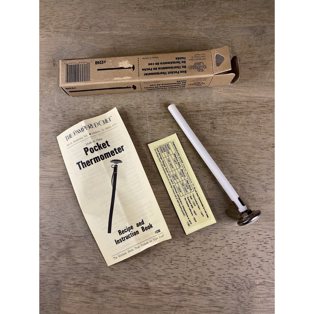 Pampered Chef Pocket Thermometer Meat Candy Food,